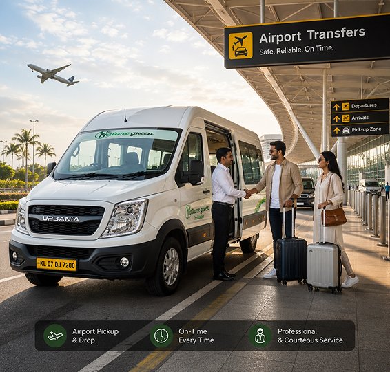Cochin airport transfer Kerala taxi service